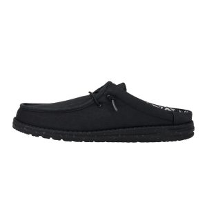 Wally Slip Stretch Canvas - Black/Black