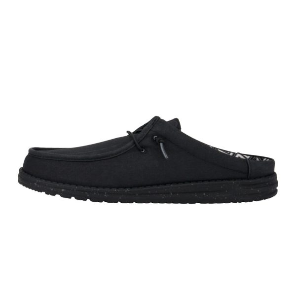 Wally Slip Stretch Canvas - Black/Black