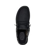 Wally Slip Stretch Canvas - Black/Black