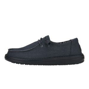 Wendy Stretch Canvas Wide - Black/Black