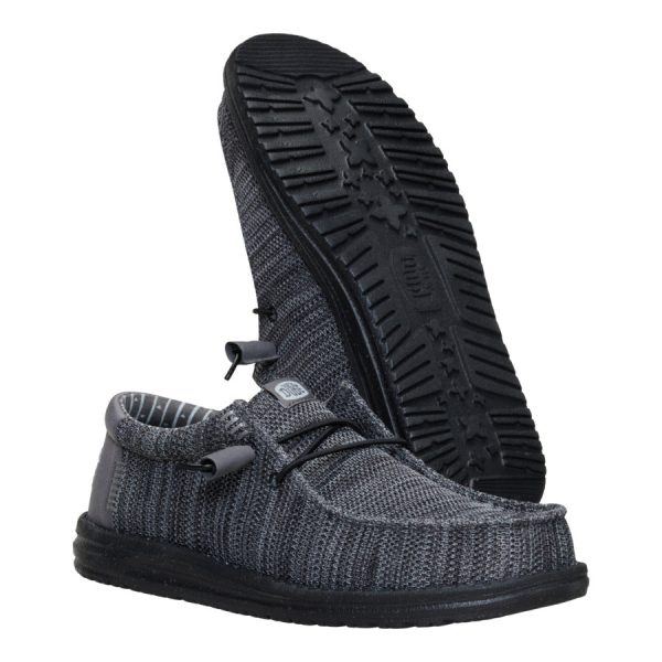 Wally Stretch Sox - Granite Grey/Black