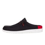 Wally Slip Varsity - Black/Red