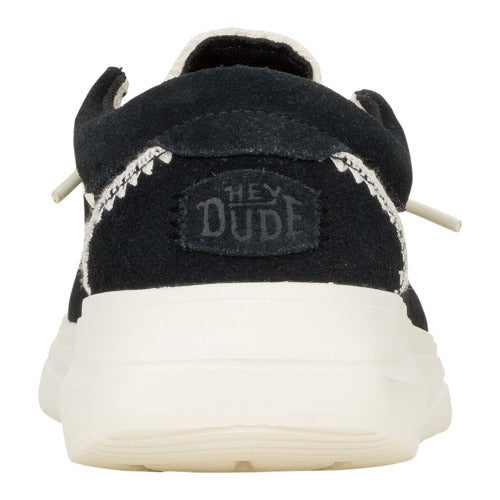 Wendy Comf Suede Crochet - Black/Multi