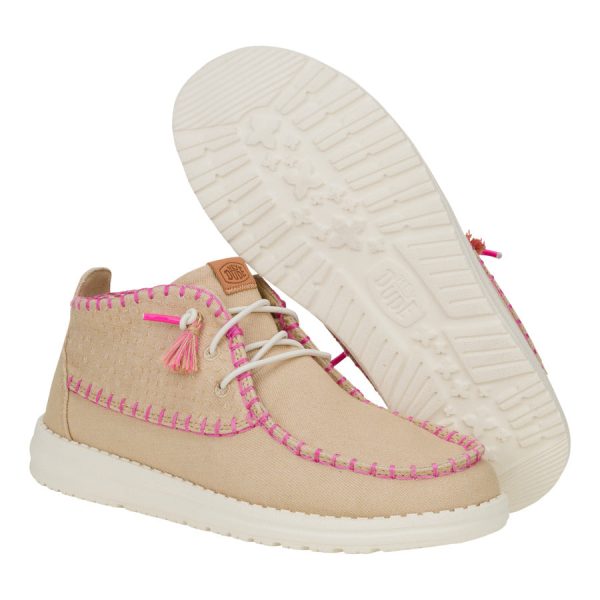 Wendy Mid Perf Canvas - Irish Cream