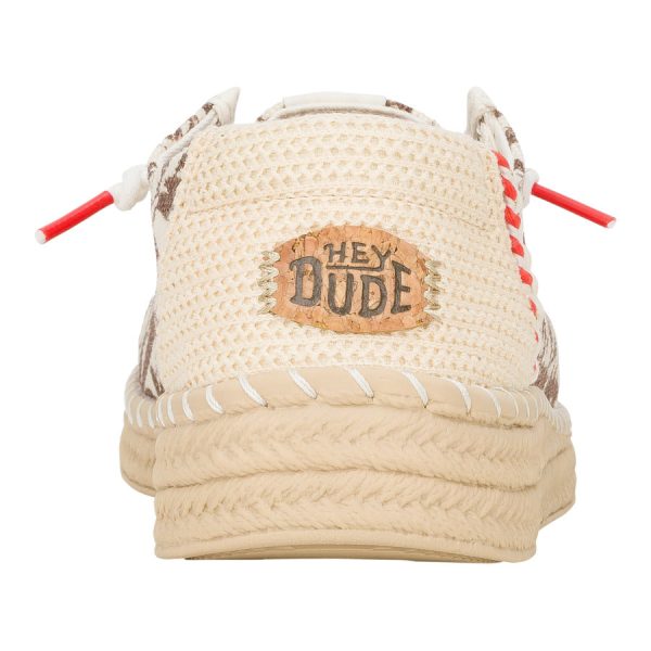 Wendy Espadrille Retro Palm - Downtown Brown/Egret