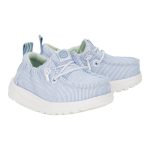 LilDude Slip On Prints - White/Faded Denim