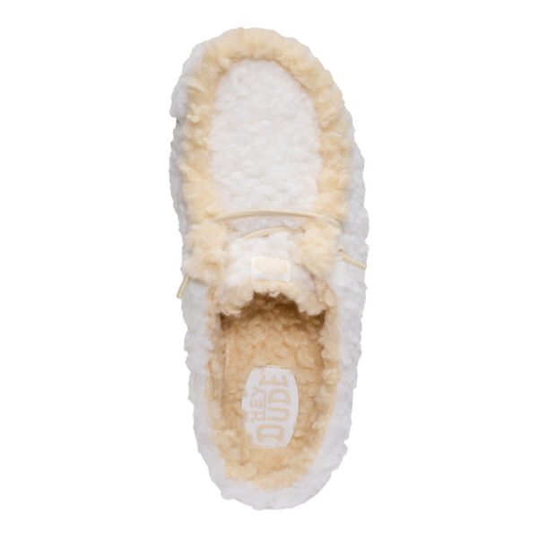 Wendy Slipper - Egret/Wood Ash