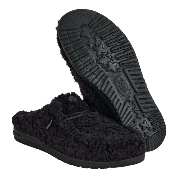 Wally Slipper - Cozy Black/Black