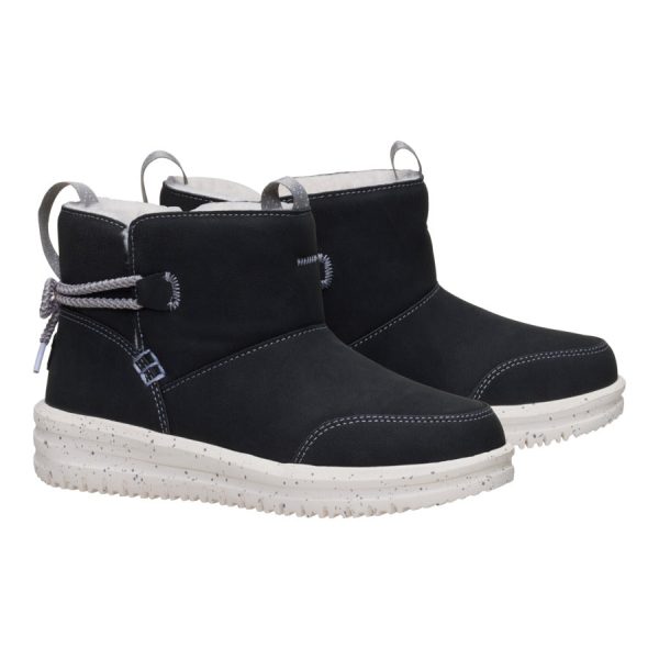 Camden Bow Boot Youth Cozy - Black