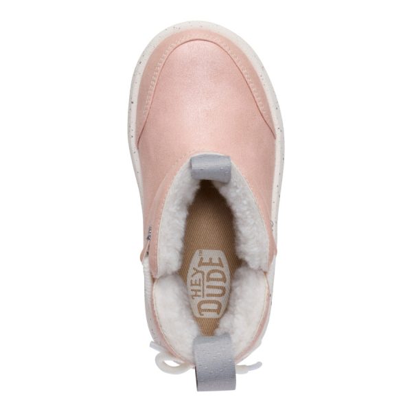 Camden Bow Boot Toddler Cozy - Sparkle Pink