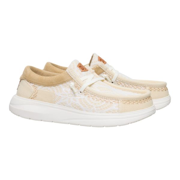 Wendy Comf Patchwork - Ivory/Tan