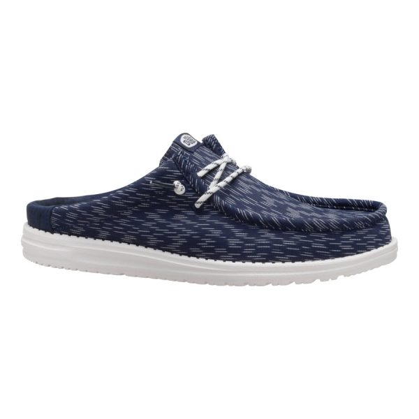 Wally Slip Jersey Jacquard - Navy Blazer/White
