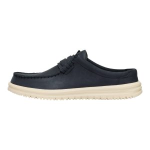 Wally Nxt Mule Leather - Black/Wood Ash