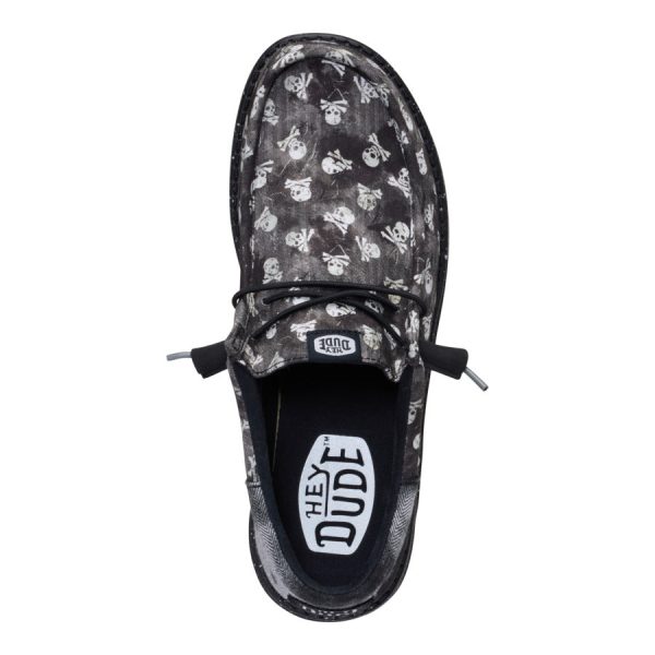 Wally Funk Skull Print - Black/Black Oyster