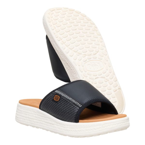 Tide Espadrille Slide - Black/Egret