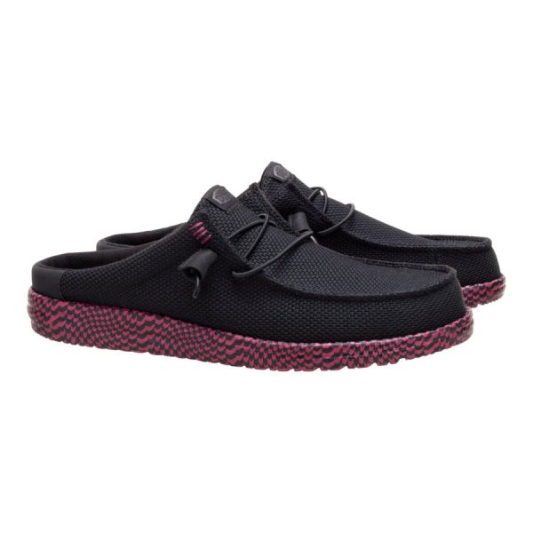 Wally Slip Warped Geo - Black/Fig Purple