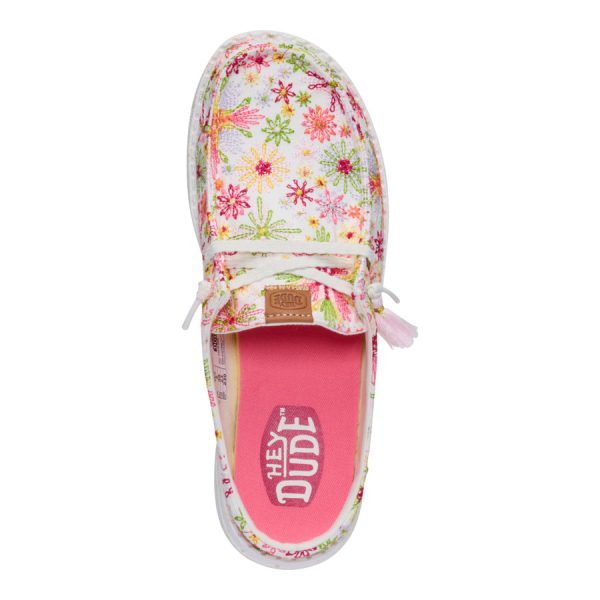 Wendy Slip Embroidered Floral - White/Multi