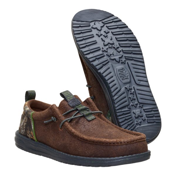 Wally Funk Realtree Edge Suede - Mole Brown/Camo